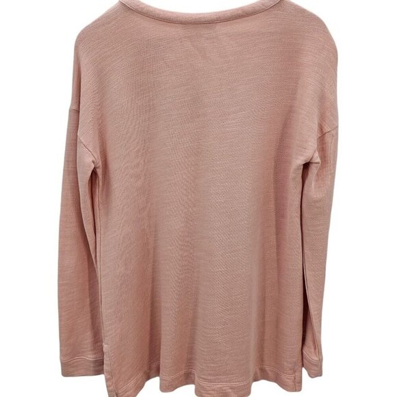 J. Jill Womens XS French Terry Organic Cotton Long‎ Sleeve Sweatshirt - Picture 3 of 10